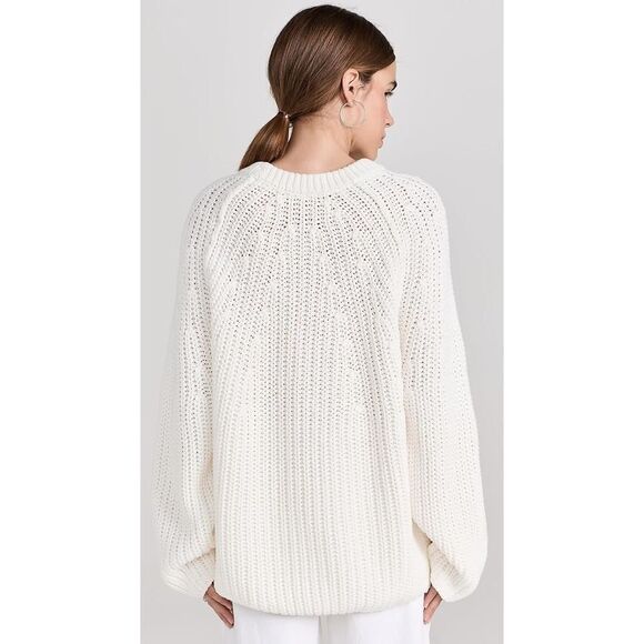 Free People Take Me Home Sweater White Size Small Chunky Knit - Picture 3 of 8